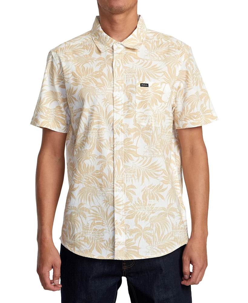 Rvca Men's Rvgazi Short Sleeve Shirt