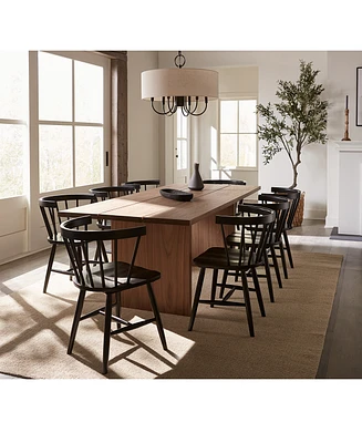 Closeout! Bernia 9pc Dining Set (Table + 8 Dining Chairs)