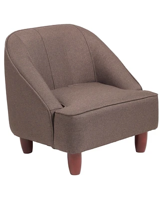 ECR4Kids Rhiley Accent Chair, Kids Furniture, Raisin