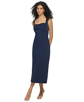 Dkny Women's Sleeveless Cowl-Neck Midi Dress