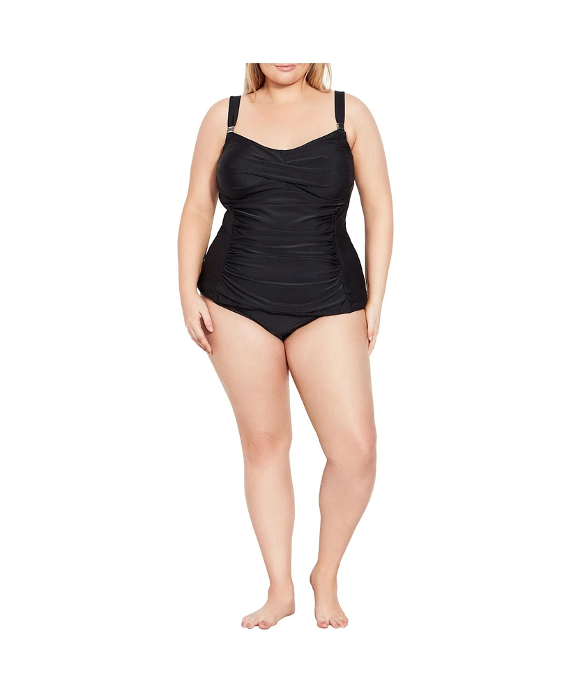 Women 's Plus Twist Tankini Top