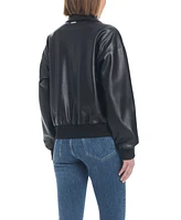 Sanctuary Women's Faux Leather Bomber Jacket