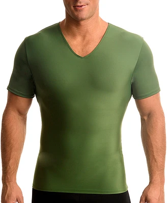 Instaslim Men's Compression Activewear Short Sleeve V-Neck T-shirt