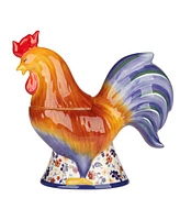 Certified International Morning Rooster 3-d Rooster Cookie Jar