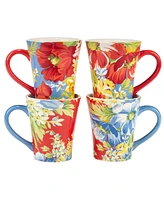 Certified International Blossom Set of 4 Mugs