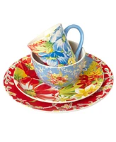 Certified International Blossom 16Pc Dinnerware Set, Service for 4