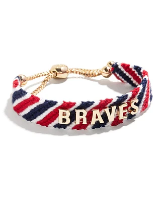 Women's Baublebar Atlanta Braves Woven Friendship Bracelet