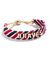 Women's Baublebar Atlanta Braves Woven Friendship Bracelet