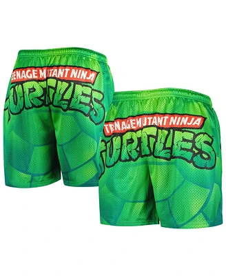 Men's Chalk Line Green Teenage Mutant Ninja Turtles Logo Retro Shorts