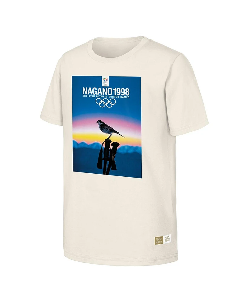 Men's Natural 1998 Nagano Games Olympic Heritage T-shirt