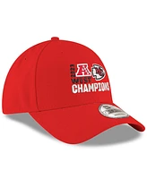 Men's New Era Red Kansas City Chiefs 2023 Afc West Division Champions 9FORTY Adjustable Hat