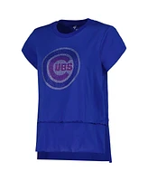 Women's G-iii 4Her by Carl Banks Royal Chicago Cubs Cheer Fashion T-shirt