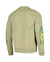 Men's and Women's Freeze Max Olive Peanuts Snoopy Friend Pullover Sweatshirt