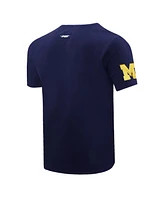 Men's Pro Standard Navy Michigan Wolverines Script Tail T-shirt