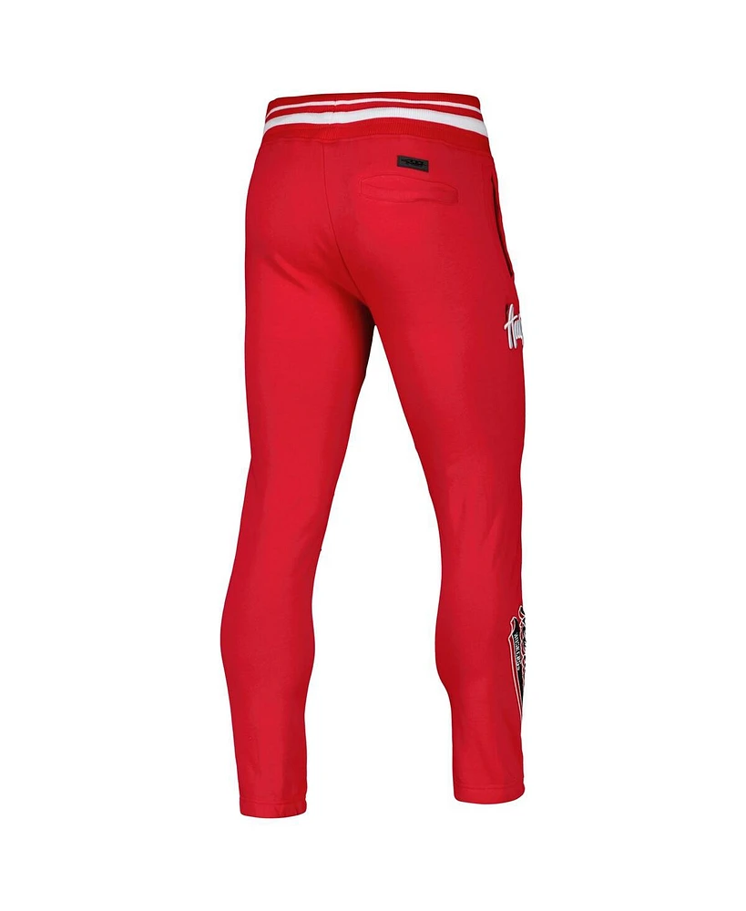 Men's Pro Standard Scarlet Nebraska Huskers Script Tail Fleece Sweatpants