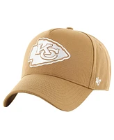 Men's '47 Brand Tan Kansas City Chiefs Ballpark Mvp Adjustable Hat