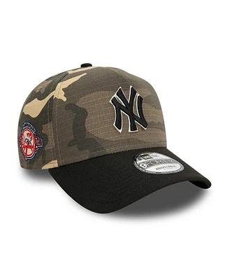 Men's New Era New York Yankees Camo Crown A-Frame 9FORTY Adjustable Hat