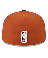 Men's New Era Rust, Black Miami Heat Two-Tone 59FIFTY Fitted Hat