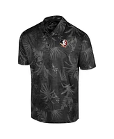 Men's Colosseum Black Florida State Seminoles Big and Tall Palms Polo Shirt