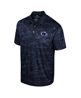 Men's Colosseum Navy Penn State Nittany Lions Daly Print Polo Shirt