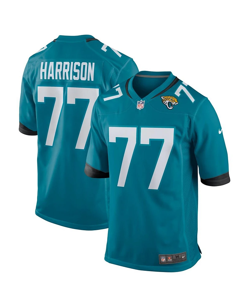 Men's Nike Anton Harrison Teal Jacksonville Jaguars 2023 Nfl Draft First Round Pick Game Jersey