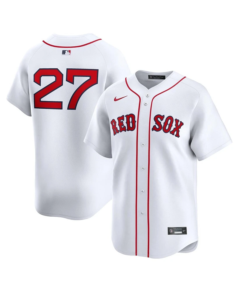 Men's Nike Carlton Fisk White Boston Red Sox Home Limited Player Jersey