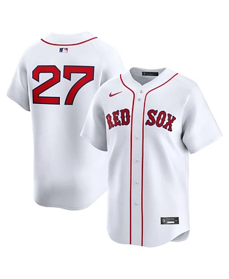 Men's Nike Carlton Fisk White Boston Red Sox Home Limited Player Jersey