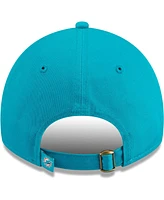 Women's New Era Aqua Miami Dolphins Gameday Flower 9TWENTY Adjustable Hat