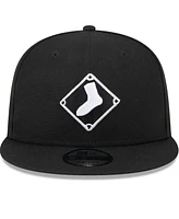 Men's New Era Black Chicago White Sox 2024 Batting Practice 9FIFTY Snapback Hat