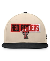 Men's Top of the World Khaki Texas Tech Red Raiders Goalaso Snapback Hat