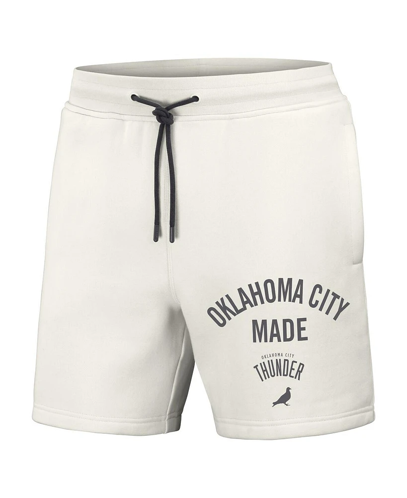Men's Nba x Staple Cream Oklahoma City Thunder Heavyweight Fleece Shorts