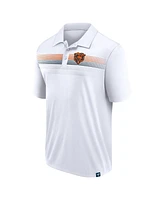 Men's Fanatics White Chicago Bears Victory For Us Interlock Polo Shirt