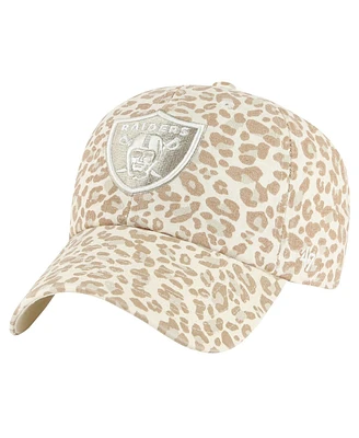 Women's '47 Brand Natural Las Vegas Raiders Panthera Clean Up Adjustable Hat
