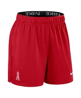 Women's Nike Red Los Angeles Angels Authentic Collection Knit Shorts