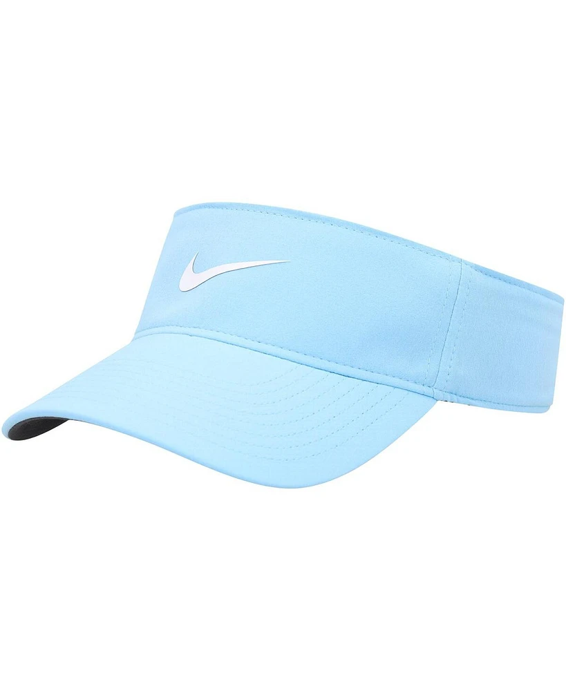 Men's and Women's Nike Light Blue Ace Performance Adjustable Visor