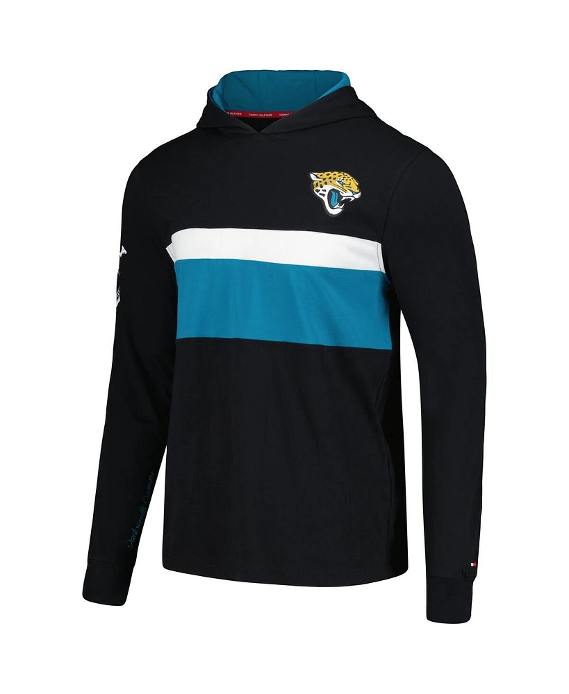 Men's Tommy Hilfiger Black Jacksonville Jaguars Morgan Long Sleeve Hoodie T-shirt