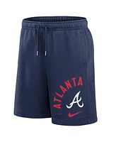 Men's Nike Navy Atlanta Braves Arched Kicker Shorts