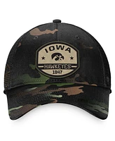 Men's Top of the World Black Iowa Hawkeyes Oht Delegate Trucker Adjustable Hat