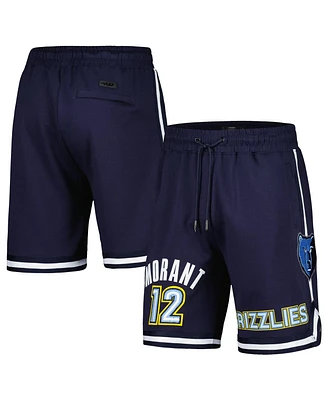 Men's Pro Standard Ja Morant Navy Memphis Grizzlies Player Name and Number Shorts