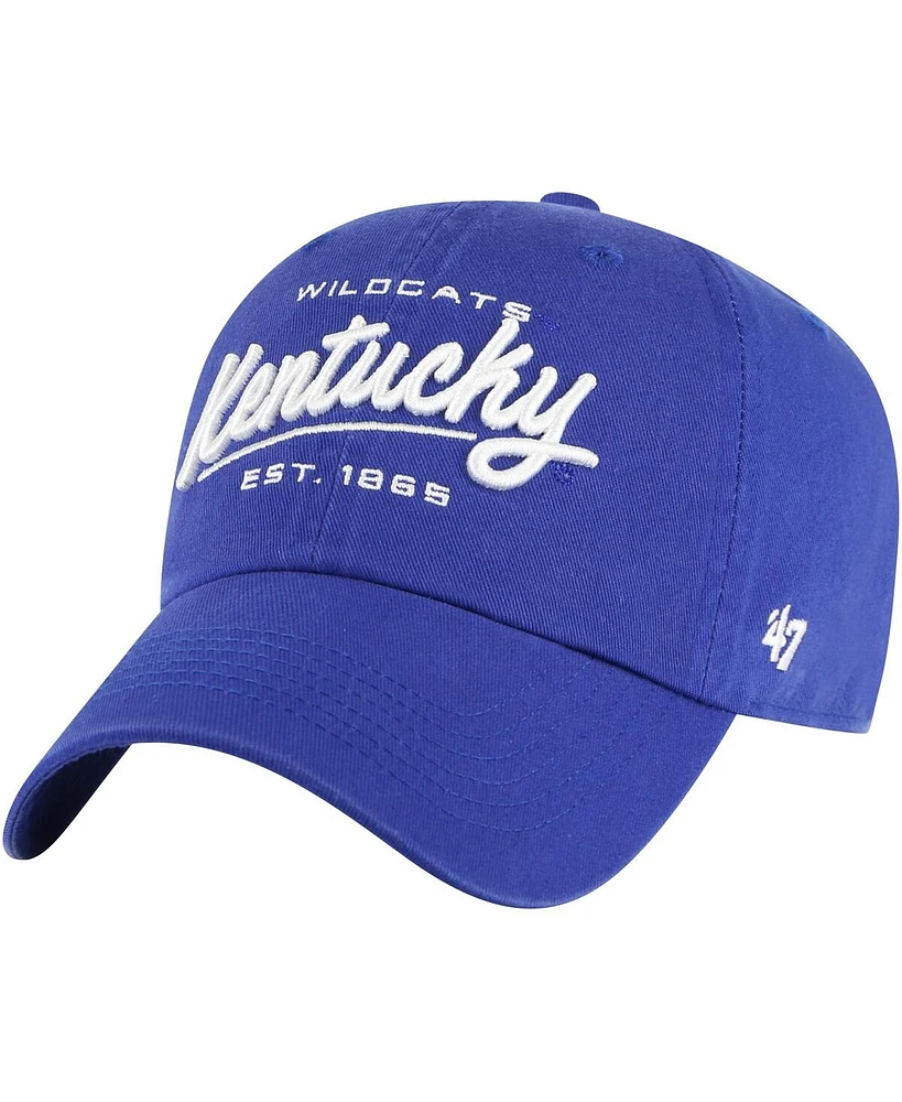 Women's '47 Brand Royal Kentucky Wildcats Sidney Clean Up Adjustable Hat