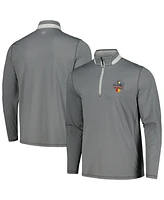 Men's Puma Gray Arnold Palmer Invitational Lightweight Quarter-Zip Jacket