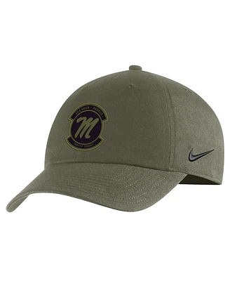 Men's Nike Olive Ole Miss Rebels Military-Inspired Pack Heritage86 Adjustable Hat