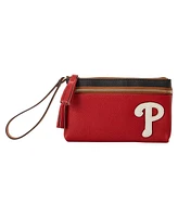 Women's Dooney & Bourke Philadelphia Phillies Infield Double-Zip Wristlet