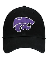 Men's '47 Brand Black Kansas State Wildcats Vintage-Like Clean Up Adjustable Hat