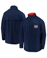 Men's Fanatics Navy Montreal Canadiens Authentic Pro Locker Room Rink Raglan Full-Zip Jacket