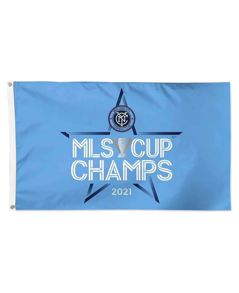 Wincraft New York City Fc 2021 Mls Cup Champions Locker Room 3' x 5' Deluxe One-Sided Flag