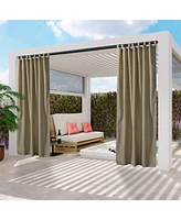 54"x108" Outdoor Privacy Curtain Panel Tab Top UV30+ Patio Lanai Pergola 2 Piece