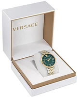 Versace Men's Swiss Two-Tone Stainless Steel Bracelet Watch 42mm