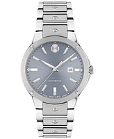 Movado Women's Swiss Automatic Se Diamond Accent Stainless Steel Bracelet Watch 33mm