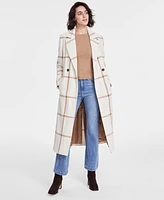 Dkny Women's Notched-Collar Double-Breasted Wrap Coat